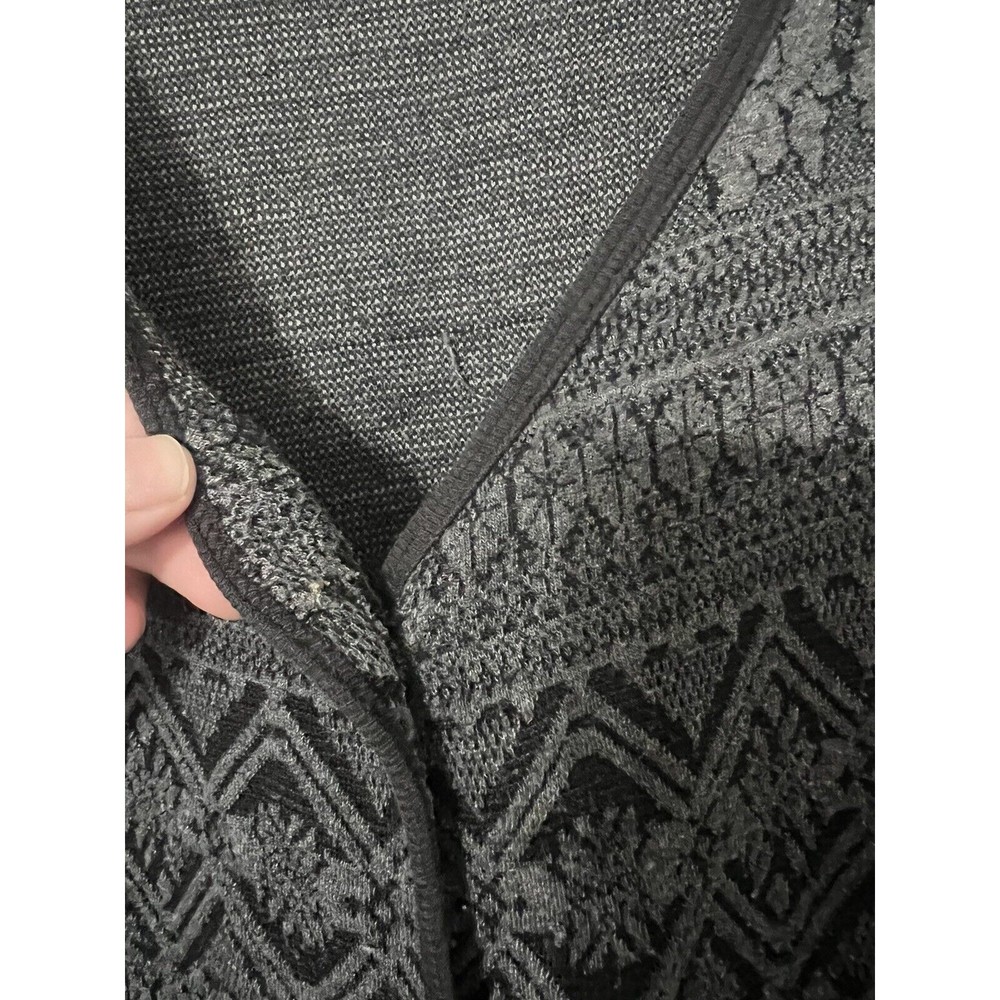 Victoria's Secret Women Black Cardigan Country ‎ Medium Vintage Y2K Boho - Picture 3 of 6